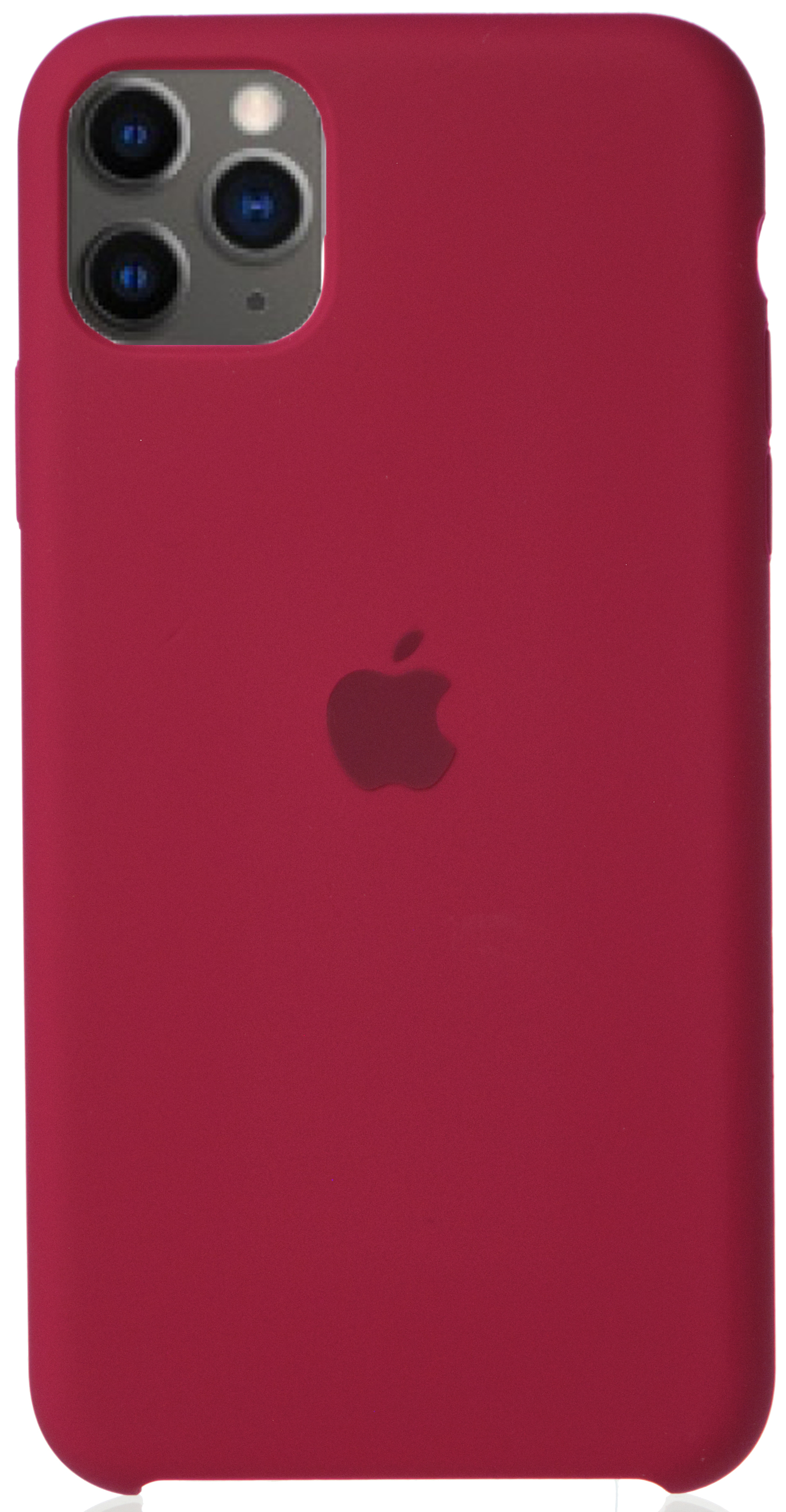 Чехол Silicone Case для iPhone 11 Pro Max малиновый в Тюмени